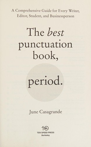 The Best Punctuation Book, Period