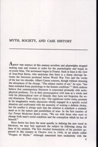 Humanistic Existentialism: The Literature of Possibility (Bison Book S)